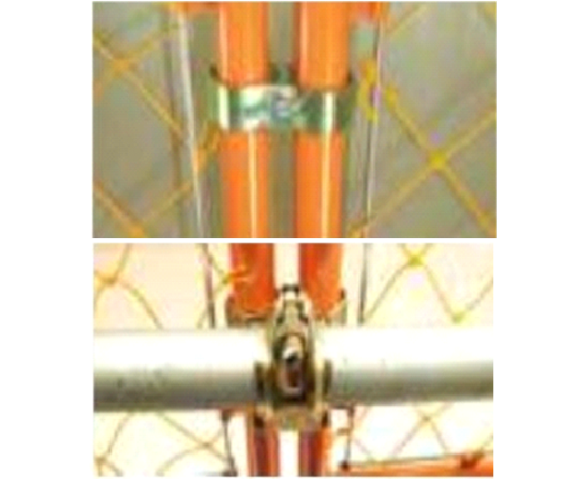 ガードフェンスサポート金具 2種類(クランプ付)