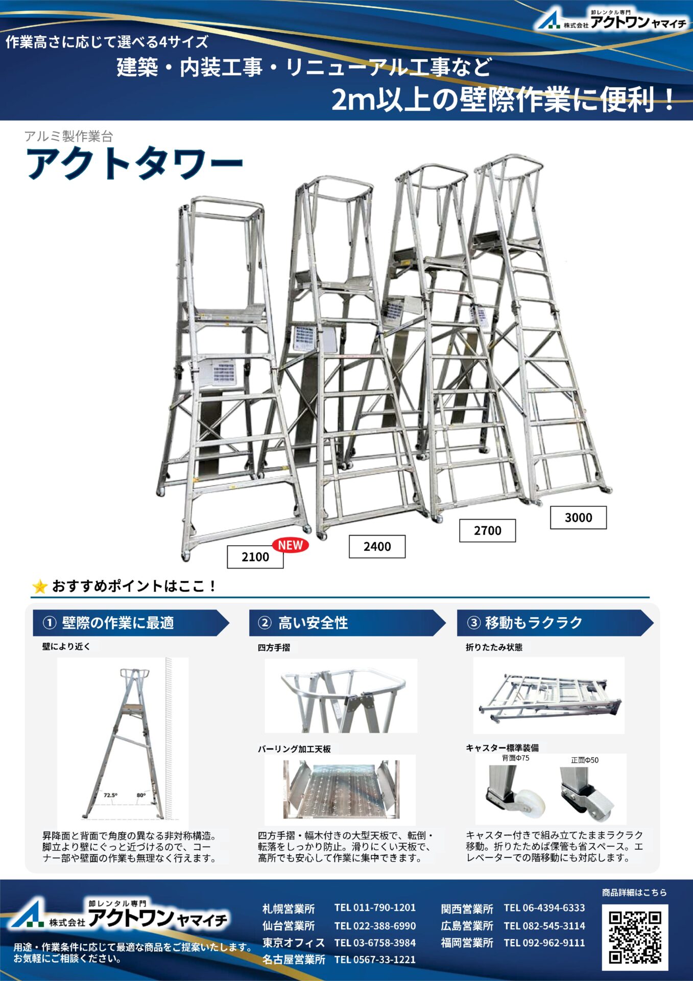 カタログ・リーフレット | 建設用仮設機材のレンタルならアクトワン