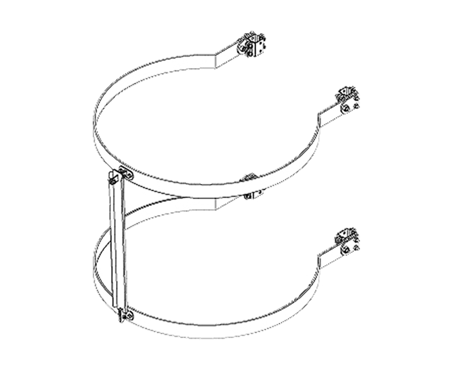 垂直アルミステップ　背かご