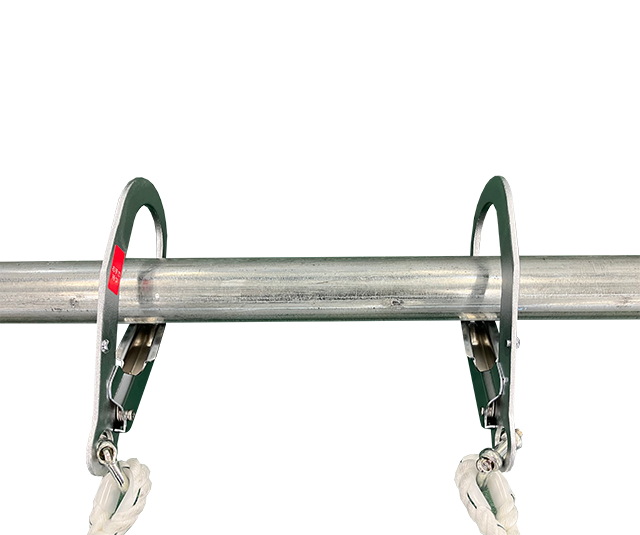 縄はしご　フック取付