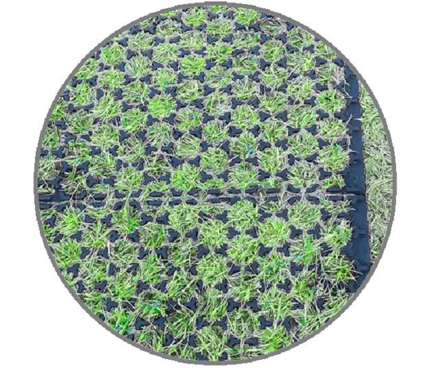ニュープロットマット　使用例　芝生保護